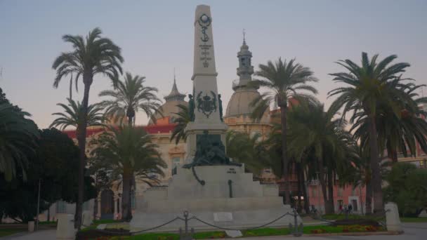 Paisaje Urbano Arquitectura Edificios Monumentos Cartagena España — Vídeos de Stock