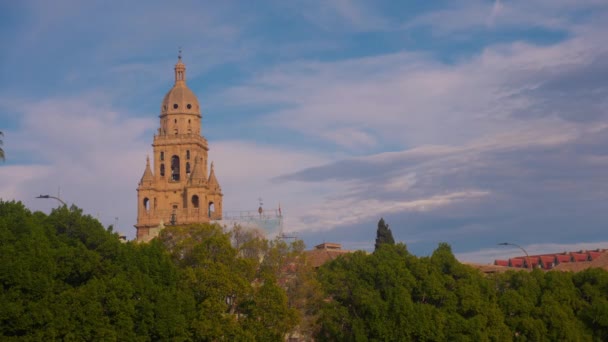 Establecimiento Plano Centro Centro Europeo Ciudad Murcia España Ciudad Turística — Vídeo de stock