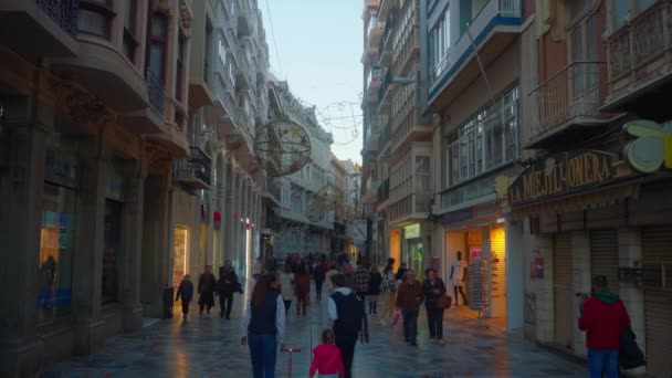 Cartagena España Enero 2024 Caminando Por Las Calles Antigua Ciudad — Vídeos de Stock