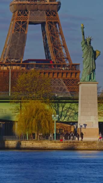 Vidéo Verticale France Paris Tour Eiffel Timelapsevidéo Verticale France Paris — Video