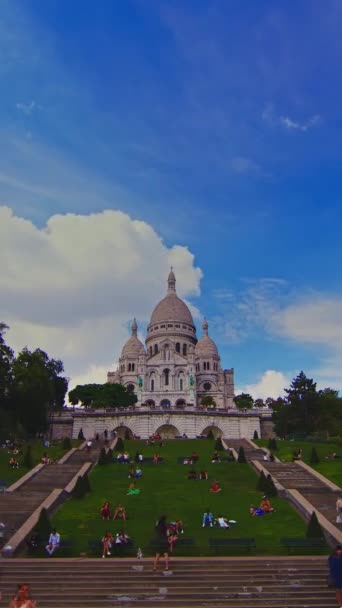 Cinematic View French Paris Historical Landmarks Paris Architectural Buildings Typical — Stock Video