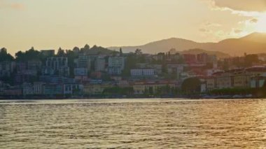 Lugano Gölü ve Ticino Bölgesi, İsviçre.