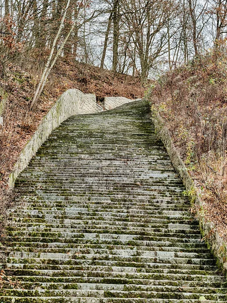 Mauthausen Austria Diciembre 2022 Una Vista Desde Las Escaleras Muerte — Foto de Stock