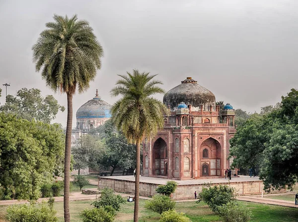 Babers Grav Del Det Historiska Komplexet Kring Humayuns Grav Delhi — Stockfoto