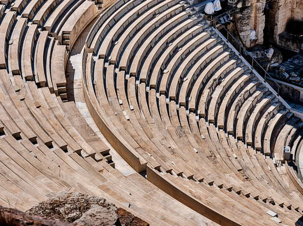 Atina Daki Akropolis Yamaçlarında Yer Alan Odeon Tiyatrosu Nun Sahnesinden — Stok fotoğraf