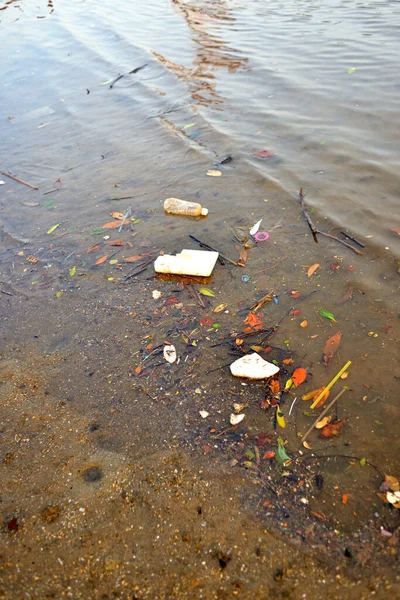 Plastikverschmutzung Den Ozeanen Umweltkonzept — Stockfoto