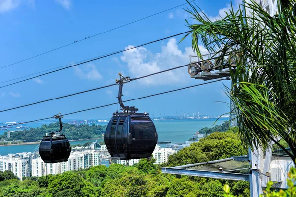 Singapore Maio 2022 Teleféricos Cingapura Ilha Sentosa Sentosa Popular Resort — Fotografia de Stock