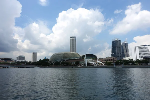 Singapur Listopadu 2022 Pohled Singapurské Panorama Esplanade Divadla Zálivu Mezinárodní — Stock fotografie
