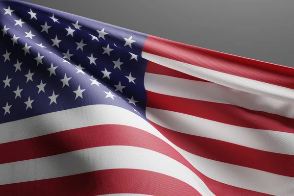 Bandera Sobre Fondo Oscuro Día Independencia Los Estados Unidos Julio — Foto de Stock