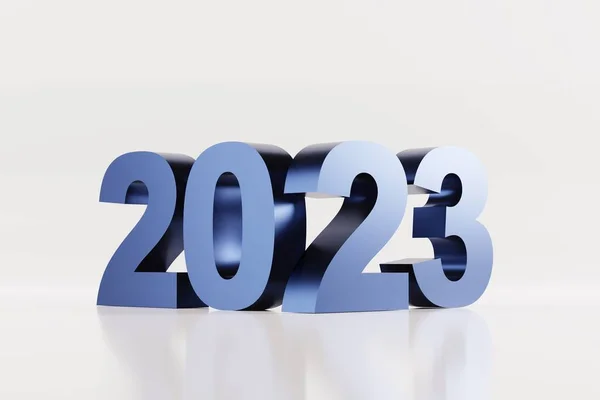 2023 년이었습니다 받으시고 받으세요 2023 은밝은 배경에 렌더링 일러스트 — 스톡 사진