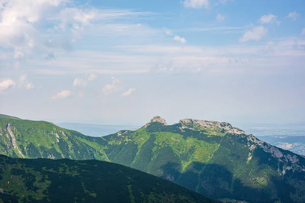 stock image Beautiful view of the Tatra Mountains landscape. View of the mountains from the top. High mountain landscape.