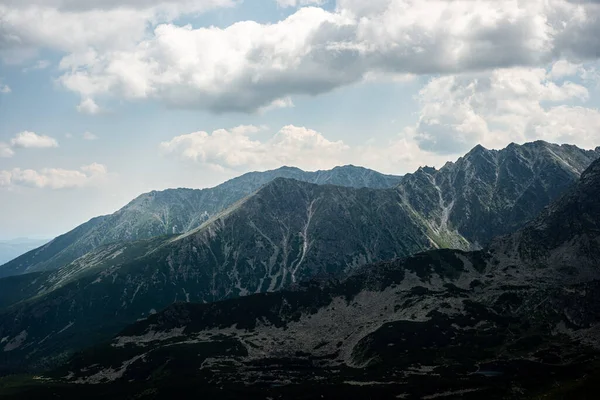 stock image Beautiful view of the Tatra Mountains landscape. View of the mountains from the top. High mountain landscape.