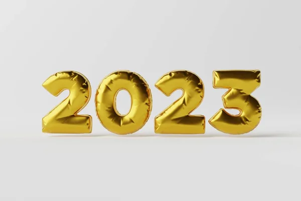 Inschrijving Nieuwjaar 2023 Ballon Het Concept Van Het Nieuwe Jaar — Stockfoto