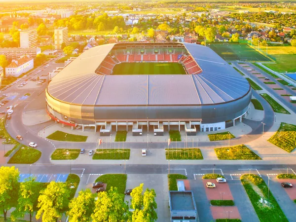 Tychy Maggio 2022 City Stadium Tychy Gks Tychy Sparato Drone — Foto Stock