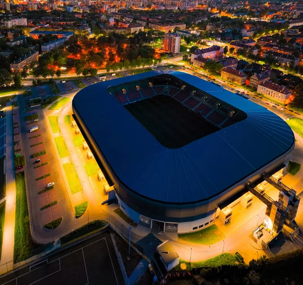 Tychy Maio 2022 City Stadium Tychy Gks Tychy Noite Tiro — Fotografia de Stock