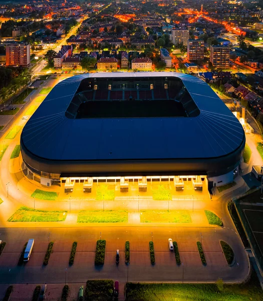 Tychy Maio 2022 City Stadium Tychy Gks Tychy Noite Tiro — Fotografia de Stock