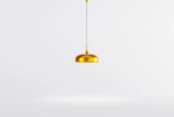 Lampen Auf Hellem Hintergrund Wohnraumkonzept Minimalistischer Stil Schöne Hängelampen Renderer — Stockfoto