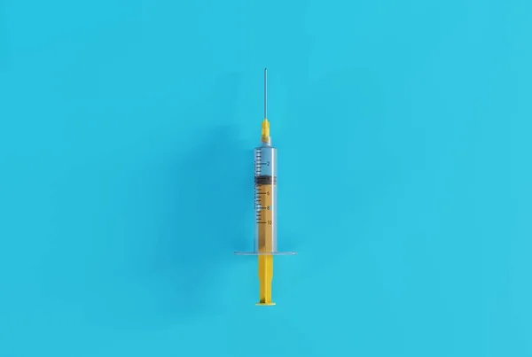 Syringe Making Injections Dark Background Concept Making Injections Intravenously Intramuscularly — Stock Photo, Image