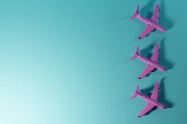 Uçak Modeli Pistten Kalkıyor Seyahat Kavramı Dünyayı Dolaşmak Dünyayı Uçakla — Stok fotoğraf