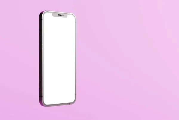 Een Telefoon Met Een Leeg Scherm Opnieuw Aanvullen Van Mobiele — Stockfoto