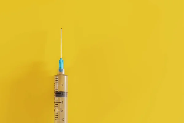 stock image Syringe for making injections on a dark background. Concept of making injections, intravenously or intramuscularly administering drugs. Health and medical care concept. 3D render, 3D illustration.