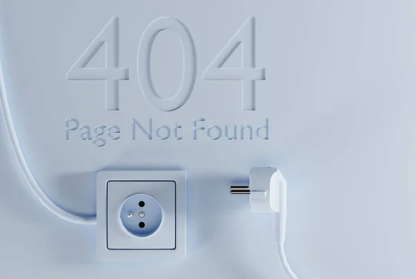 Das Plugin Ist Außer Kontakt Und Die Zahl 404 Als — Stockfoto