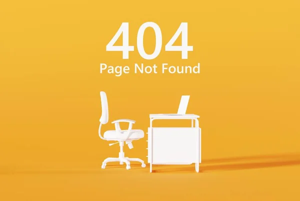Вид Збоку Крісло Письмовий Стіл Номер 404 Задньому Плані Помилка — стокове фото