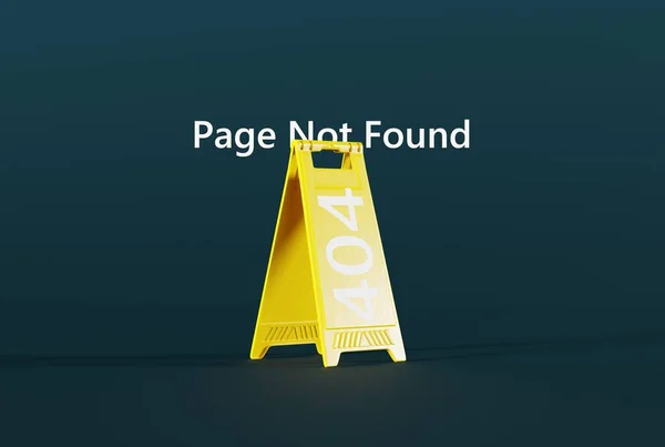 Señal Advertencia Amarilla Número 404 Segundo Plano Como Error Sitio —  Fotos de Stock