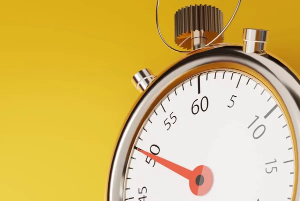 Stopwatch Izolowany Pomarańczowym Tle Koncepcja Upływu Czasu Robienie Czegoś Czas — Zdjęcie stockowe