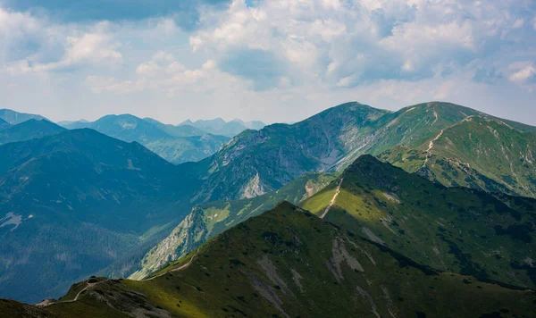 Stock image Beautiful view of the Tatra Mountains landscape. View of the mountains from the top. High mountain landscape.