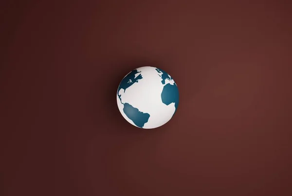 Petit Globe Sur Fond Sombre Concept Mondialisation Voyager Autour Monde — Photo