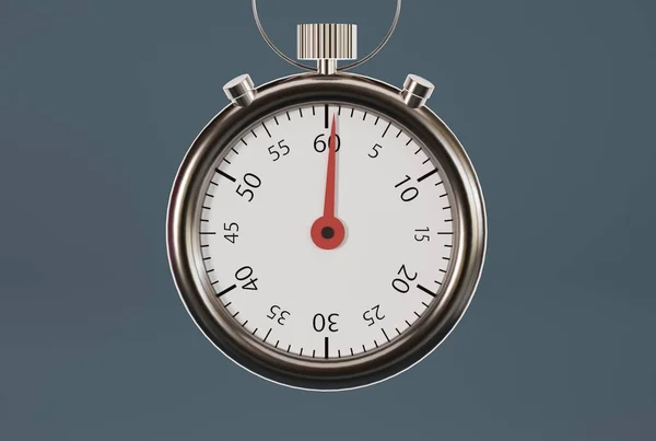 Koyu Arka Planda Izole Edilmiş Bir Kronometre Zamanın Geçişi Konsepti — Stok fotoğraf