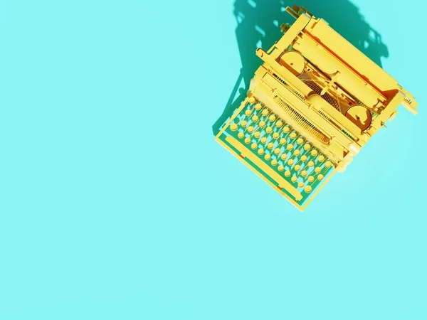 Retro Typewriter Light Background Business Concept Taking Notes Office Work — Stockfoto