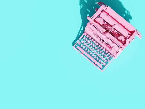 Retro Typewriter Light Background Business Concept Taking Notes Office Work — Stock fotografie