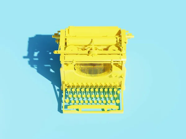 Retro Typewriter Light Background Business Concept Taking Notes Office Work — Stock Photo, Image