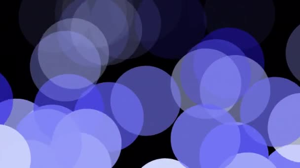 Fondo Movimiento Abstracto Burbujas Azul Círculos Creativos Animation Bokeh Elemento — Vídeo de stock