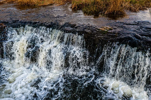 Venta Rapid Waterfall Ventas Rumba Cascada Más Ancha Europa Kuldiga —  Fotos de Stock