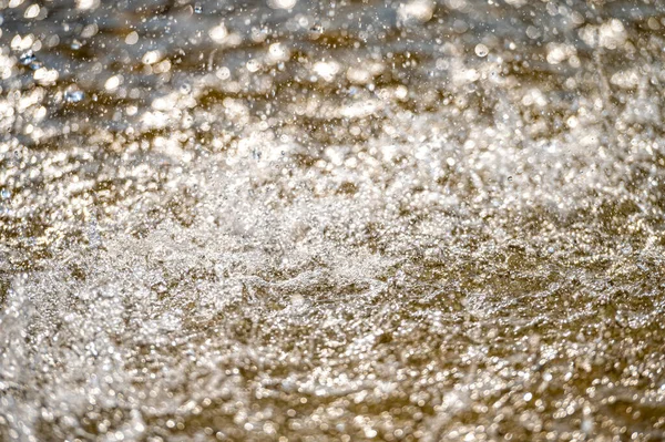 Water Plons Met Kleine Druppels Fontein Abstracte Natuurlijke Selectieve Focusachtergrond — Stockfoto