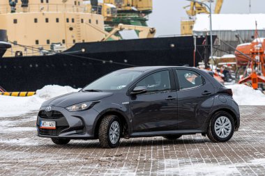 Riga, Letonya - 9 Şubat 2021: 