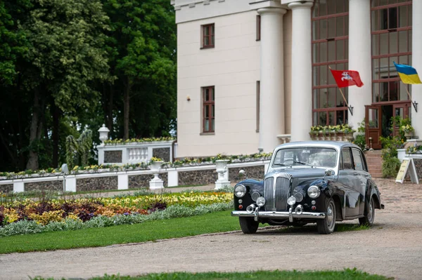 Pakruojis Lituânia Julho 2023 Carro Vintage Daimler Conquista Perto Pakruojis — Fotografia de Stock
