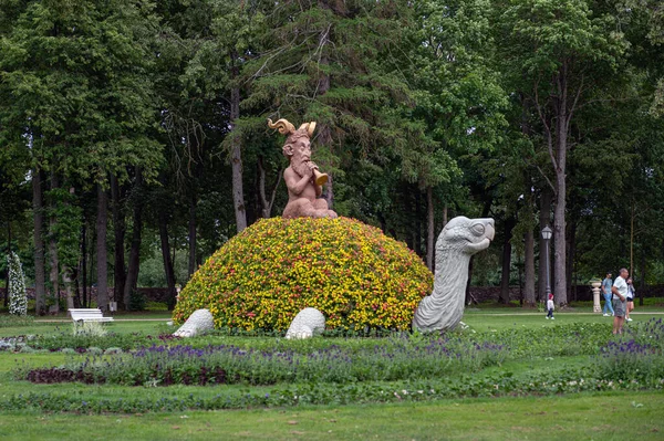 Pakruoji Lituania Luglio 2023 Festa Dei Fiori Nel Maniero Pakruojis — Foto Stock