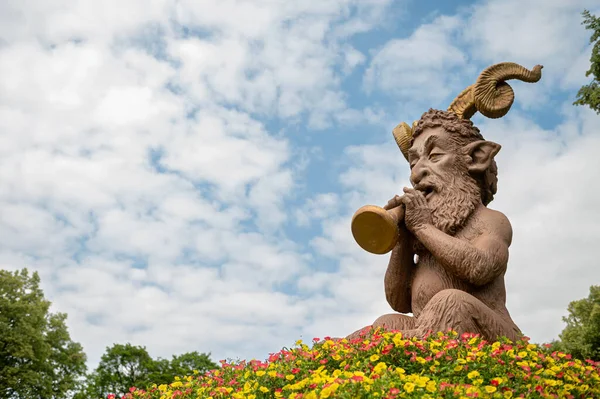 Pakruojis Litauen Juli 2023 Blumenfest Auf Dem Gut Pakruojis Skulpturen — Stockfoto
