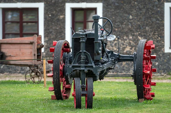 Pakruojis Lithuania July 2023 Exhibition Historical Agricultural Machinery Territory Manor Stock Image