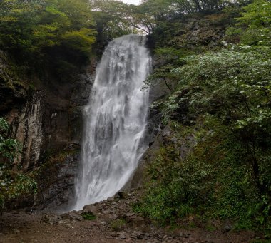 Adzharia dağlarında Mirveti şelalesi. Georgia