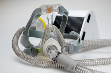 CPAP makine maske ve hortum, uyku apnesi, solunum sistemi, kişiler için veya solunum bozukluğu ile