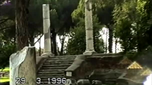 2023 Ókori Rómában Régészeti Leletek Régi Videók Vhs Szel Kiváló — Stock videók