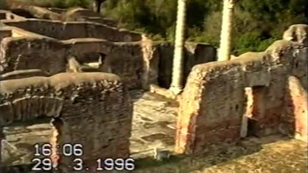2023 Starożytny Rzym Znaleziska Archeologiczne Stare Filmy Vhs Wysokiej Jakości — Wideo stockowe