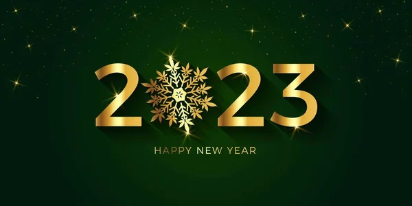 Feliz Ano Novo 2023 Floco Neve Maconha —  Vetores de Stock