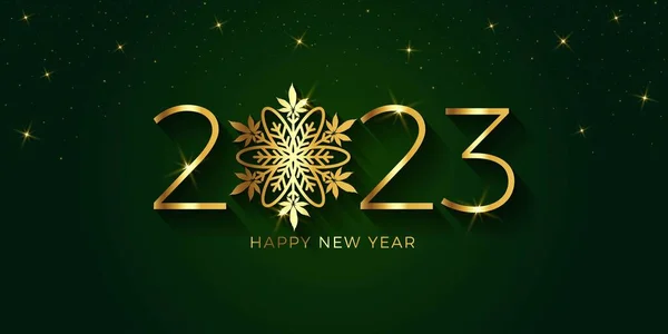 Feliz Año Nuevo 2023 Marihuana Copo Nieve — Archivo Imágenes Vectoriales