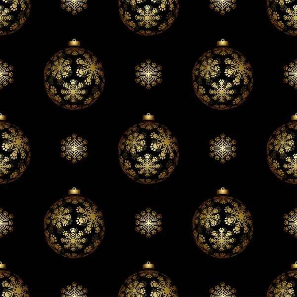 Kerst Ornamenten Poot Afdrukken Naadloos Patroon — Stockvector